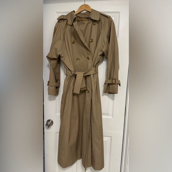 Burberry Jackets & Blazers - Vintage Burberrys Trench Coat Long Beige Nova Check Wool Liner
